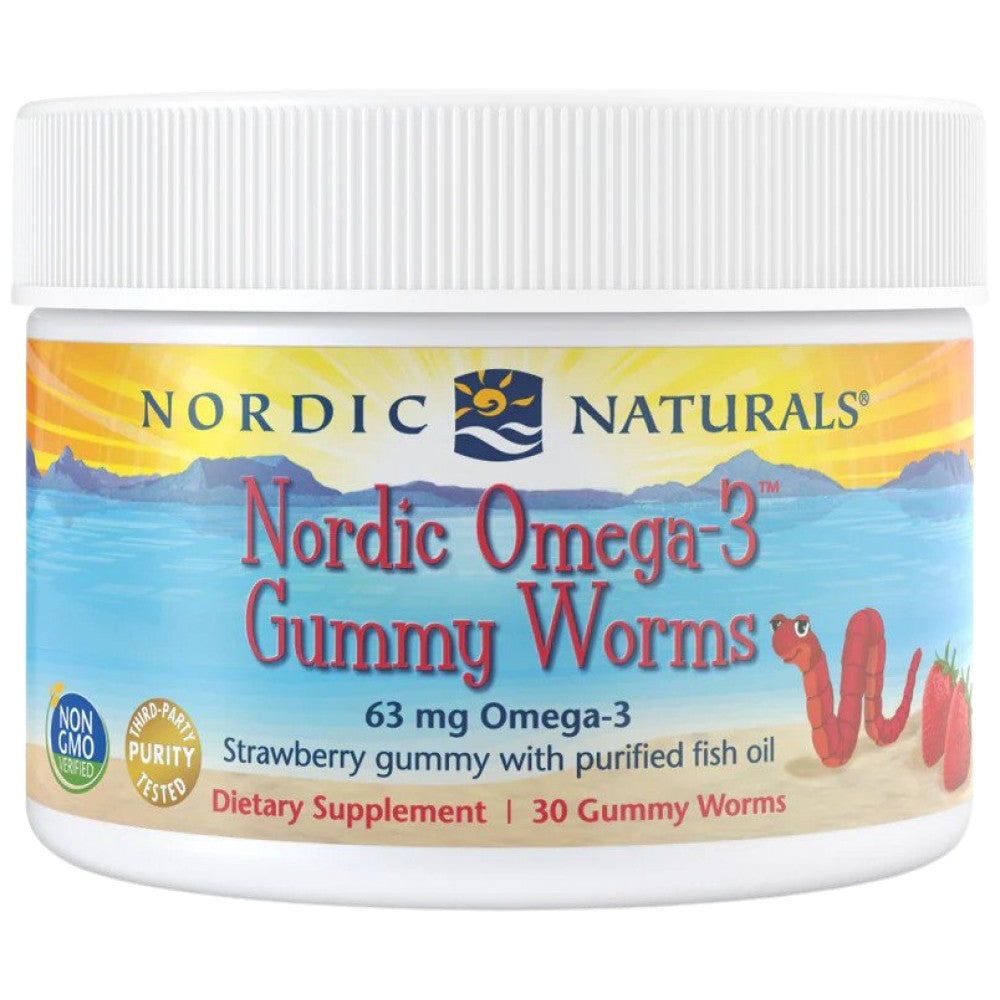 Nordic Omega -3 Gummy Worms 63 mg - 30 дъвчащи гел капсули