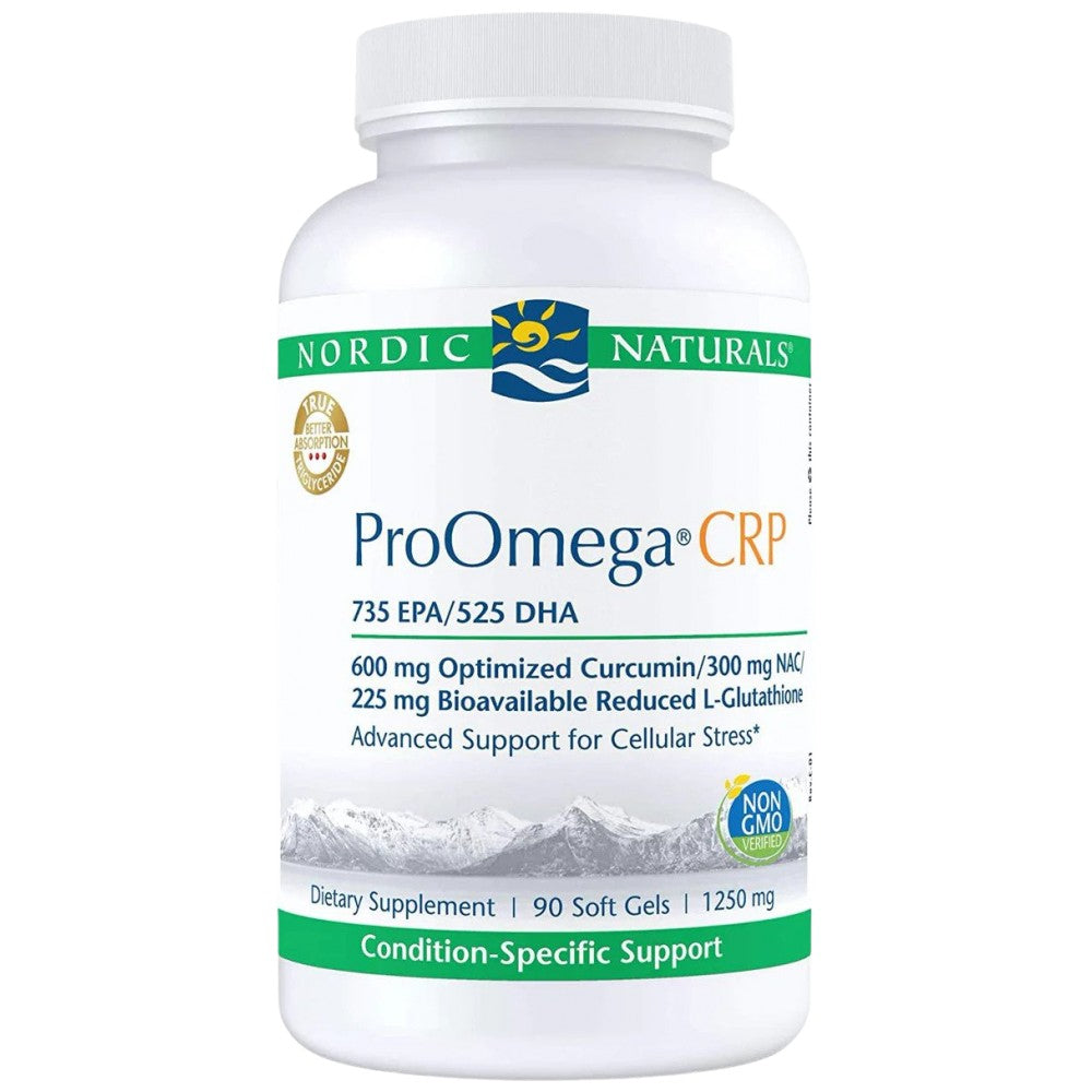 ProOmega CRP | With Curcmin and Glutathione - 90 Гел капсули - Feel You