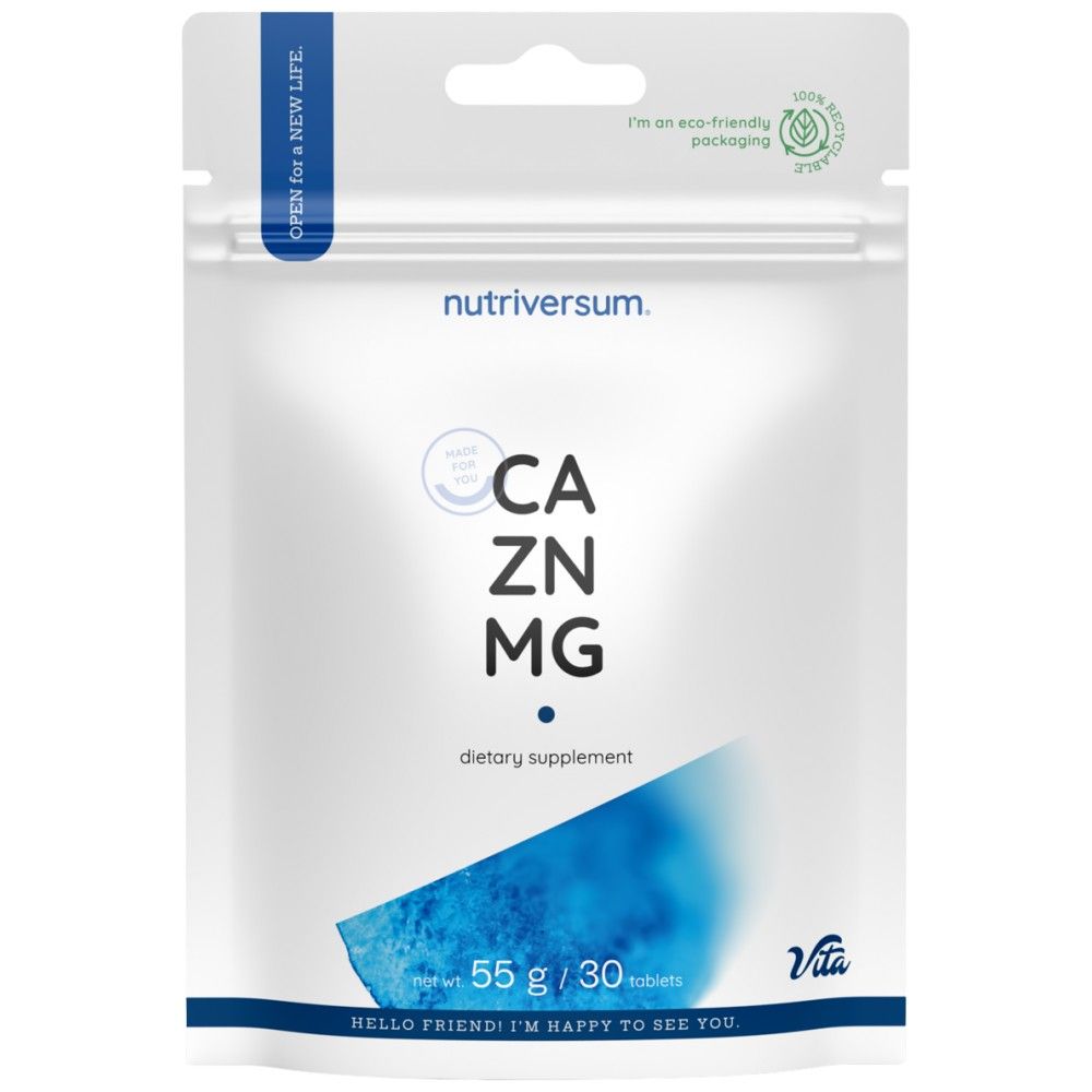 CA/Zn/mg | Формула на калциев магнезиев цин - 30 таблетки