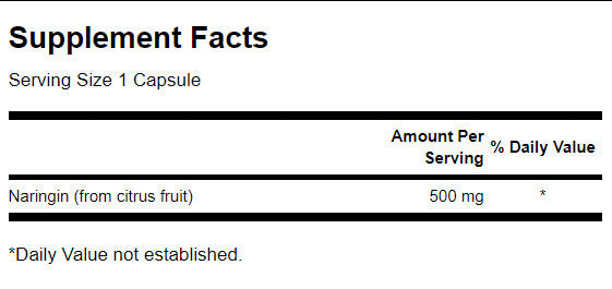 100% естествен Naringin 500 mg - 60 капсули