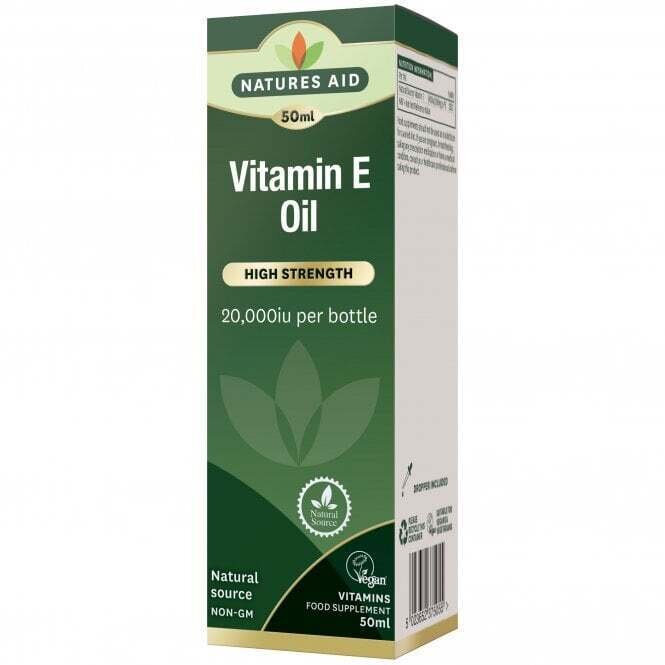 Естествен витамин Е течност (100% естествено масло от витамин Е) 20 000IU 50ml Naturesaid