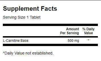 L-Carnitine 500 mg - 100 Таблетки - Feel You