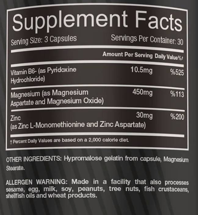 Zma | С цинк, магнезий и B6 90 капсули