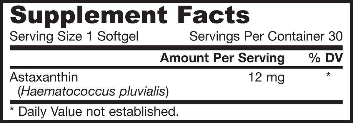 Астаксантин 12 mg - 30 гел капсули
