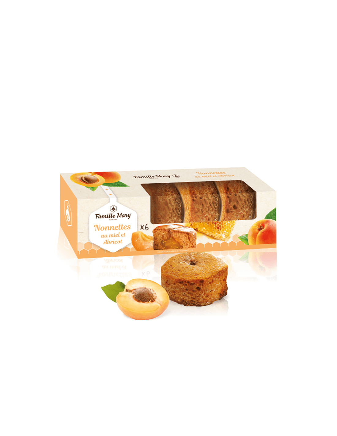 Нонет с органичен мед и кайсия - традиционни френски сладки, 150 g