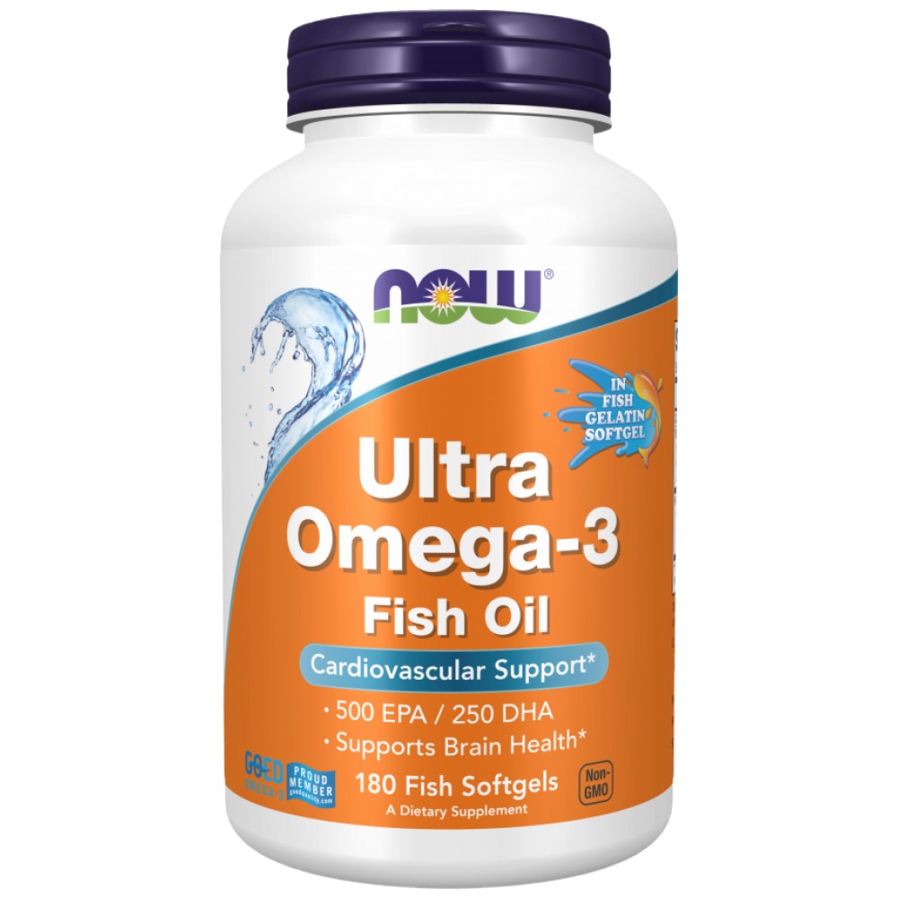 Ultra Omega 3 | Рибен желатин Softgels - 180 Softgels