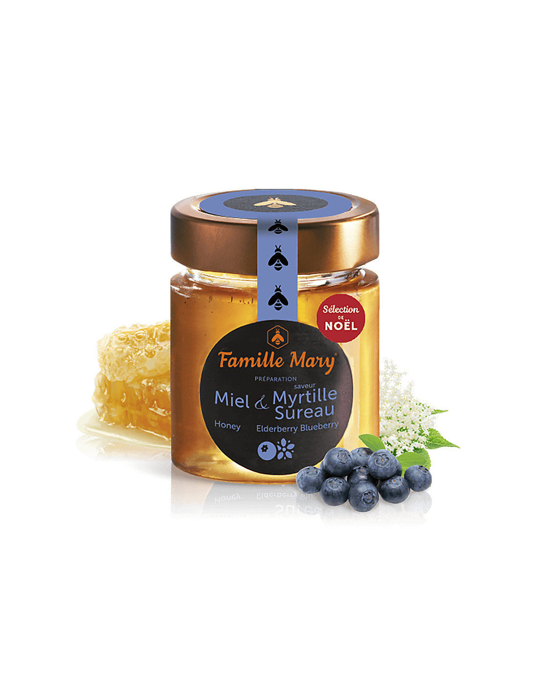 Акация мед с аромат на боровинка и бъз, 170 g