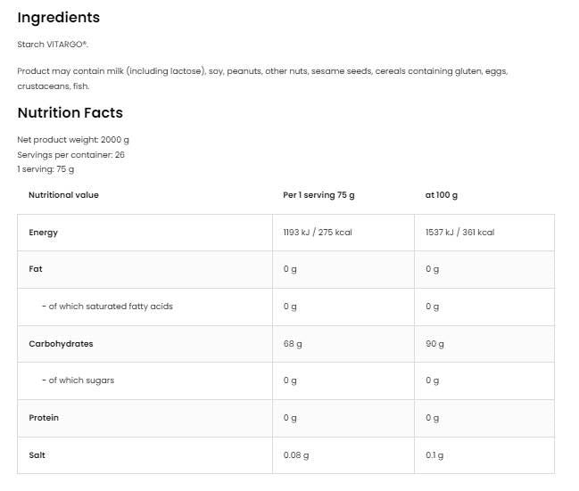 <tc>VITARGO</tc> | Най-бързо гориво за тяло - 1000 грама
