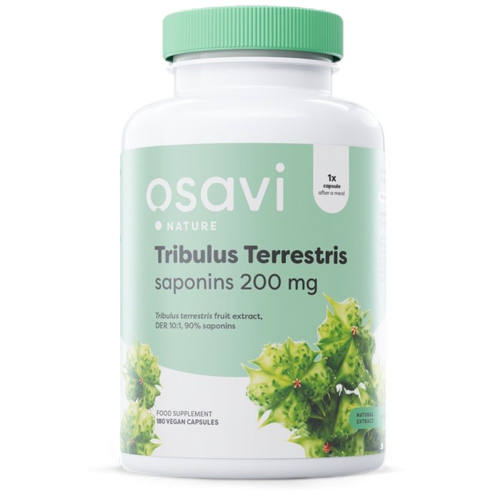 Tribulus terrestris 90% | 200 mg сапонини - 180 капсули