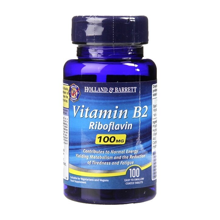 Витамин В2 (витамин В2) 100 mg 120 таблетки Holland & Barrett