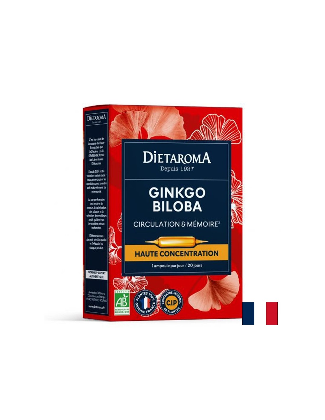 Памет и концентрация - Ginkgo Biloba, 20 ампули за пиене