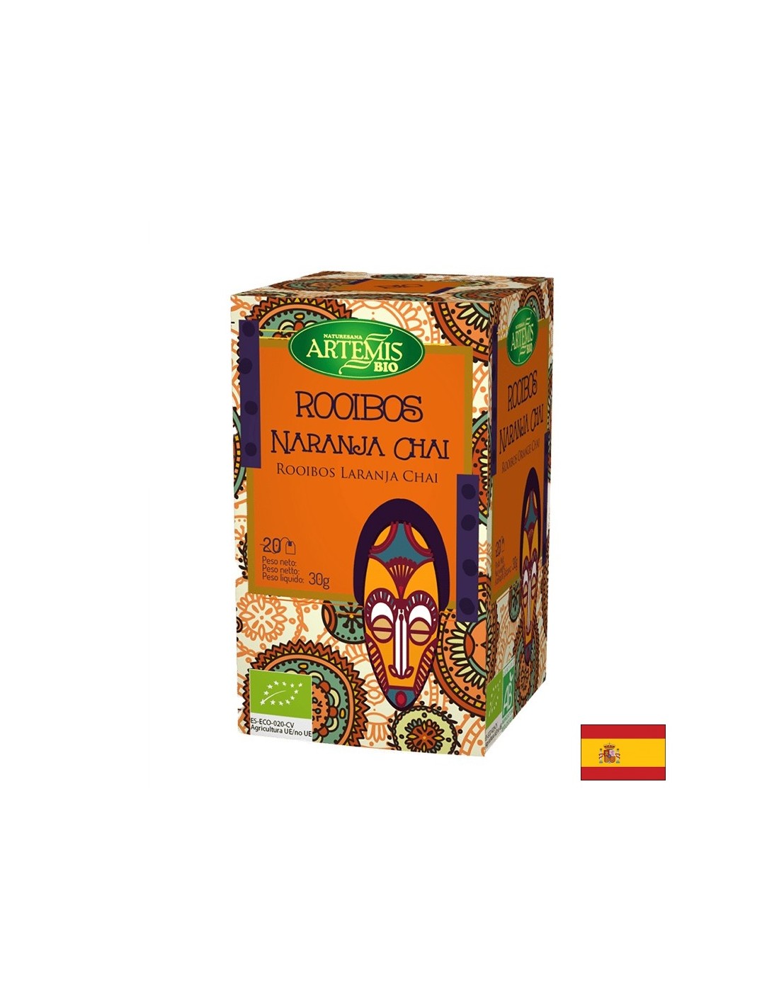 Чай от Roobos с портокал, 20 филтърни торби Herbes del Moli