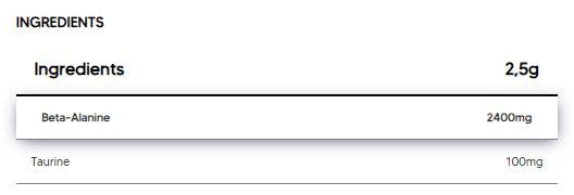 Бета -аланин на прах - 300 грама