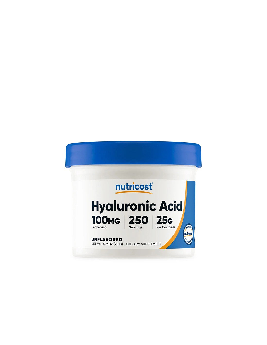Коса и кожа - Хиалуронова киселина, 25 гр <tc>Nutricost</tc> прах
