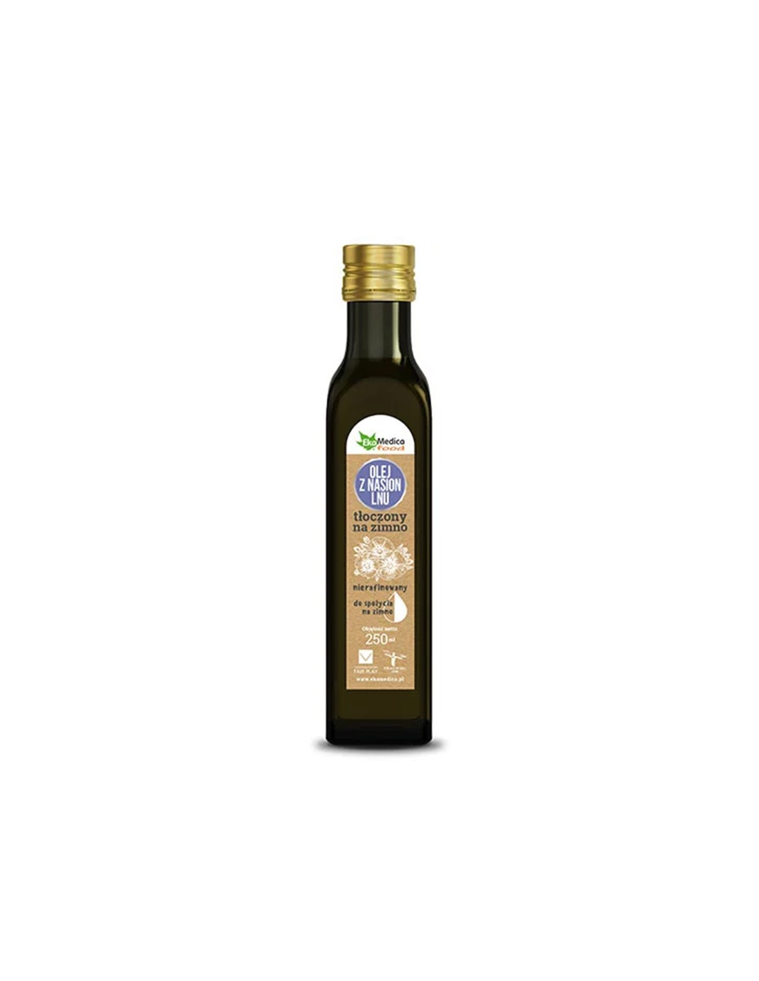 Студено пресовано ленено масло + витамин Е, 250 ml