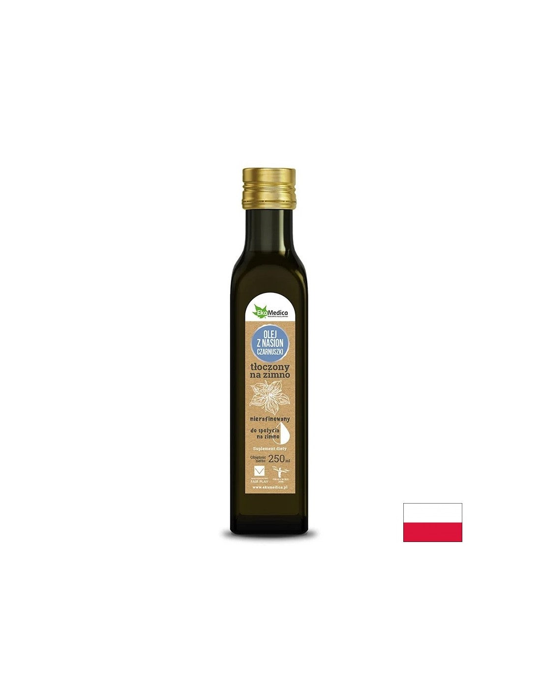 Студено пресорено черно кимион масло, 250 ml