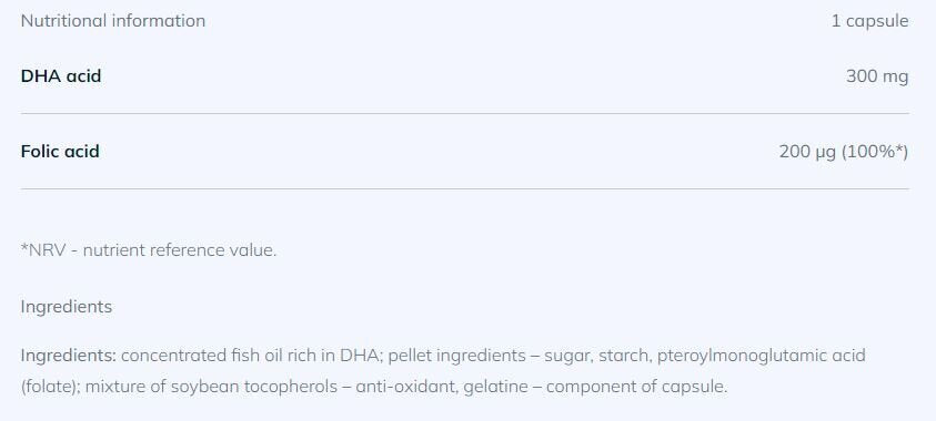 Gold DHA 30 Caps OLIMP - Feel You