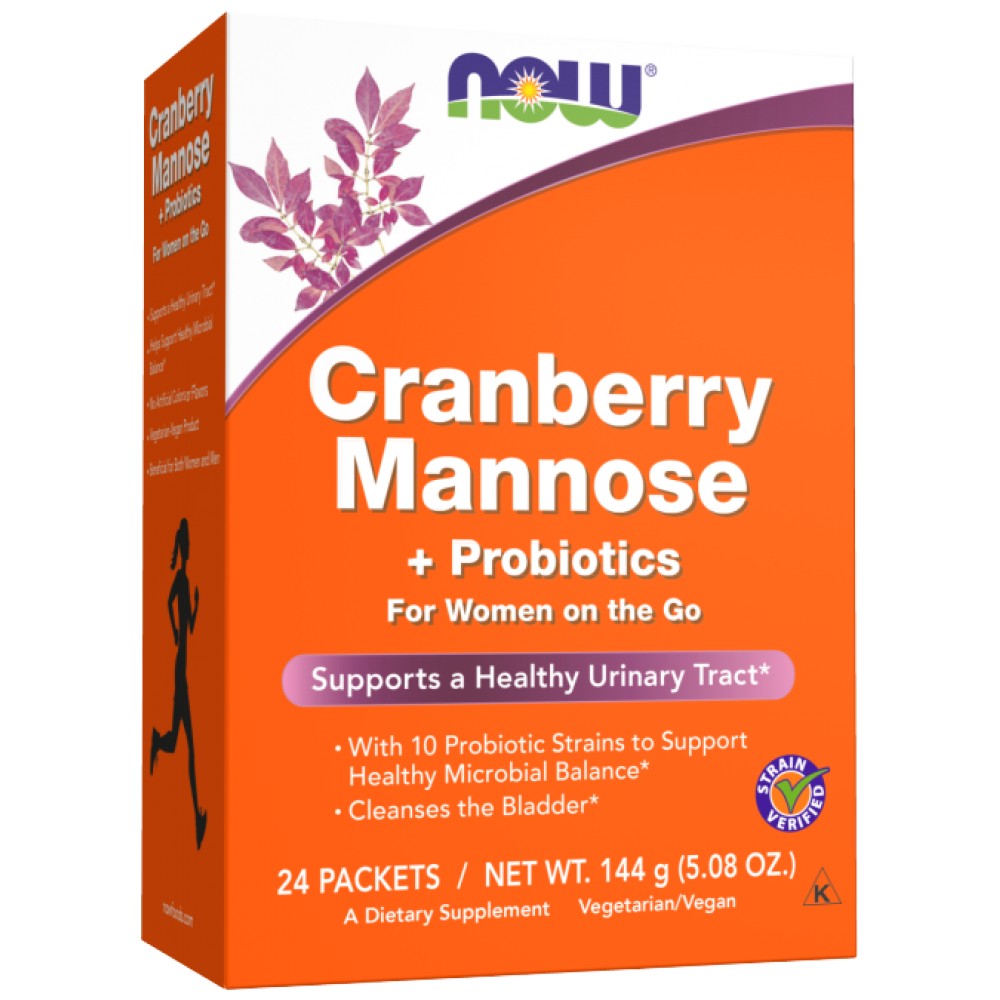 Cranberry Mannose + пробиотици | За жени в движение - 24 х 6 грама