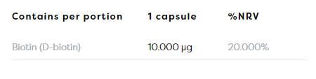 Биотин 10 000 MCG - 60 капсули