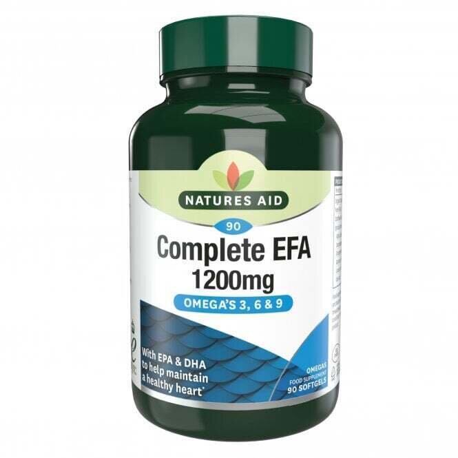 Omega 3-6-9 (Пълен EFA Omega 3, 6 + 9) 1200mg 90 Softgels Naturesaid