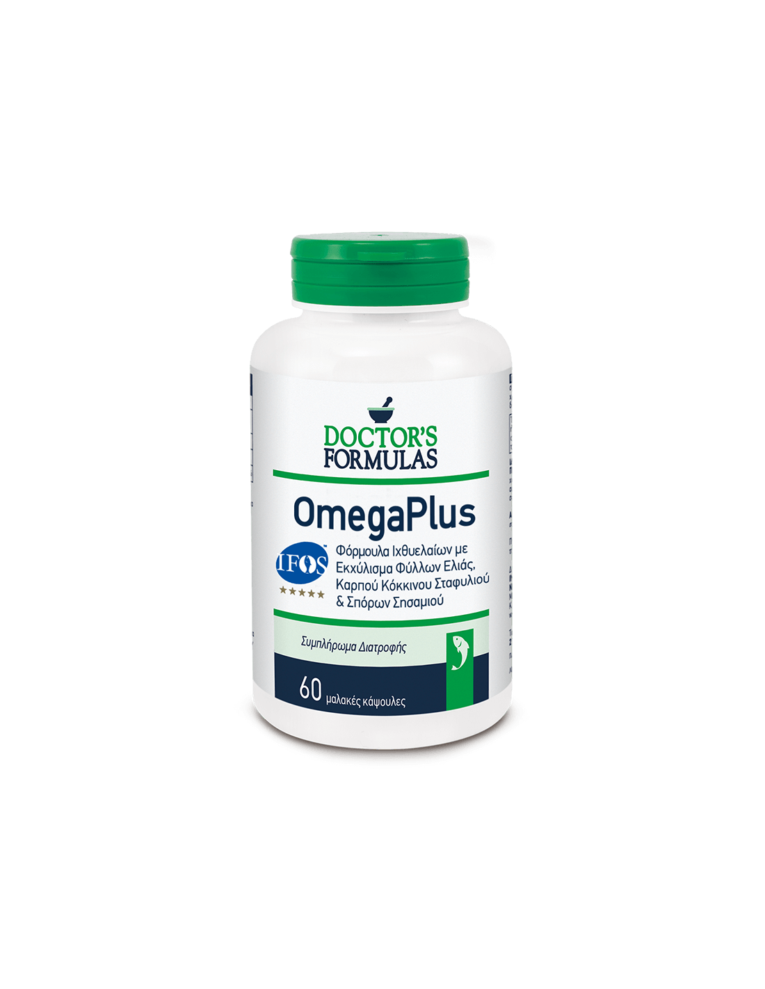 Omega Plus (Omega-3, маслинови, гроздови семена и сусам), 60 Softgel капсули лекарски формули