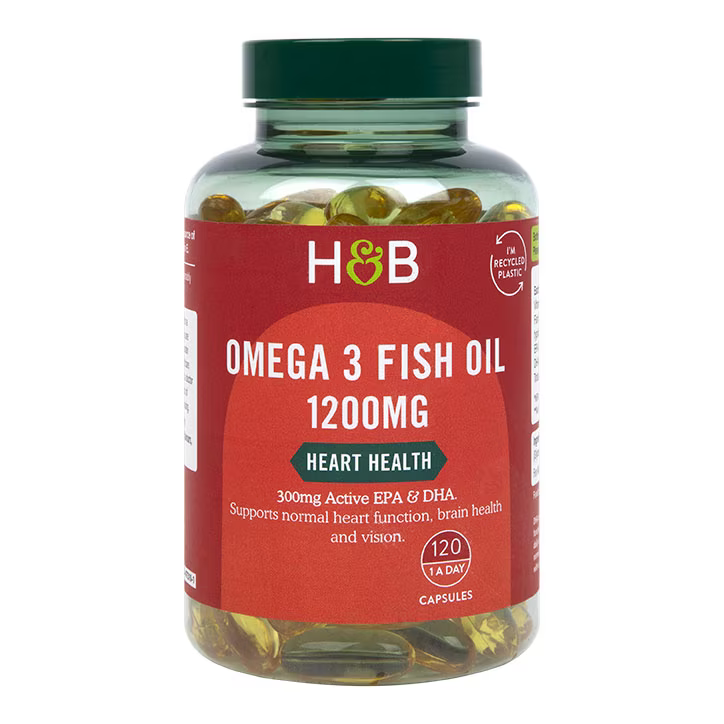 Омега-3 Концентрирано рибено масло (омега 3 рибено масло) 1200mg 120 капсули Holland & Barrett