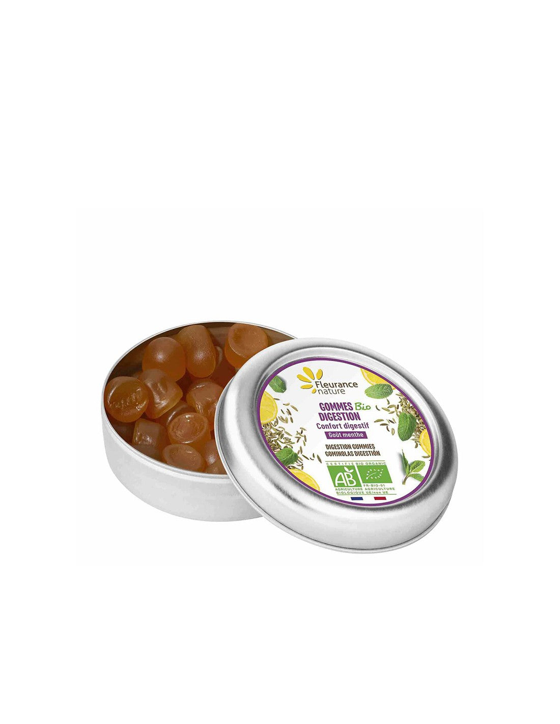 Peppermint & лимонови масла и екстракт от копър - храносмилане - Поддръжка за стомашно -чревния тракт, таблетки от желе, 30g природа