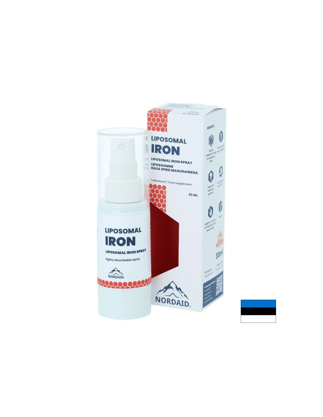 Липозомно желязо с висока абсорбция - анемия и умора, перорален спрей, 30ml, 200 спрея