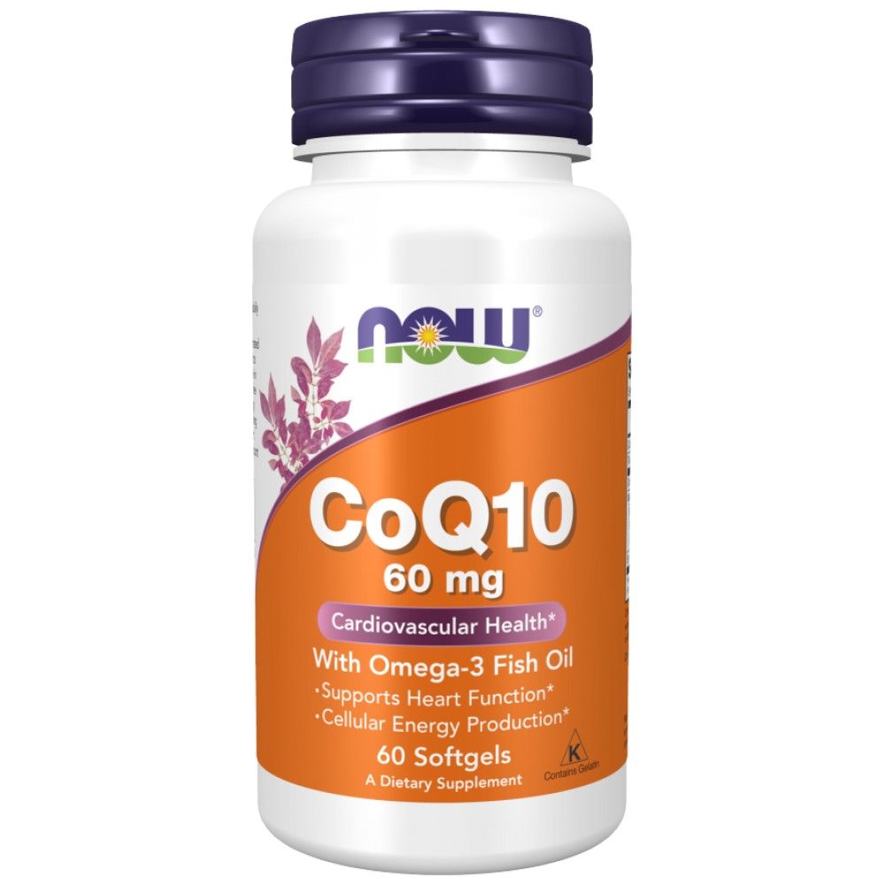 Coq10 60 mg + омега 3 - 60 гел капсули