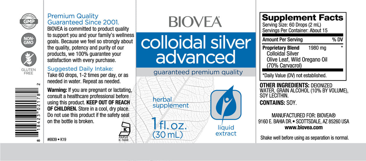 Colloidal Silver Advanced / 30 ml - Nutra Best Europe