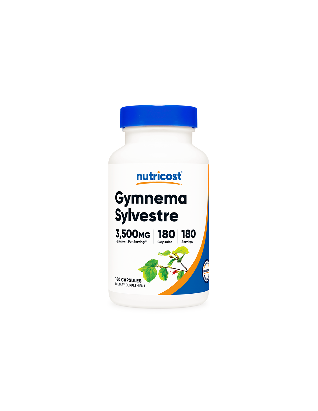 Диабет и кръвна захар - Gymnema, 3500 mg/180 капсули, 180 дози <tc>Nutricost</tc>