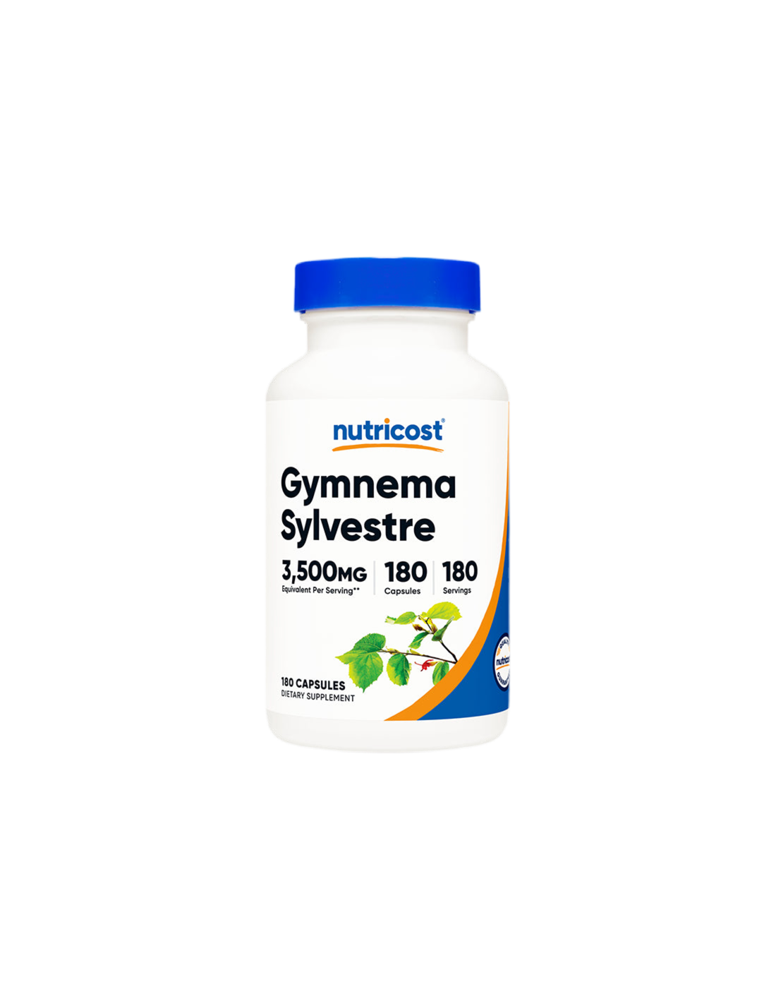 Диабет и кръвна захар - Gymnema, 3500 mg/180 капсули, 180 дози <tc>Nutricost</tc>
