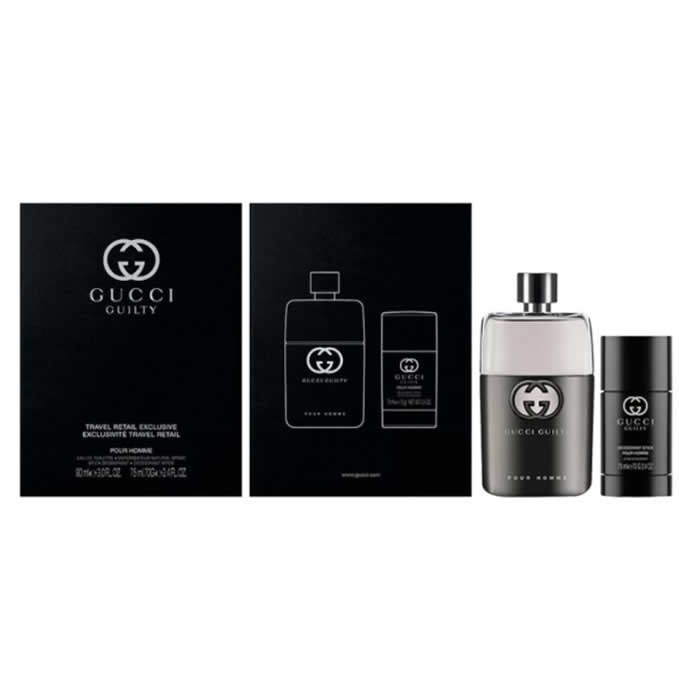 Gucci Guilty Homme eau de тоалетна спрей 90ml комплект 2 броя