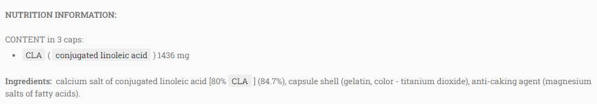 CLA | Конюгирана линолова киселина - 90 мекигелци