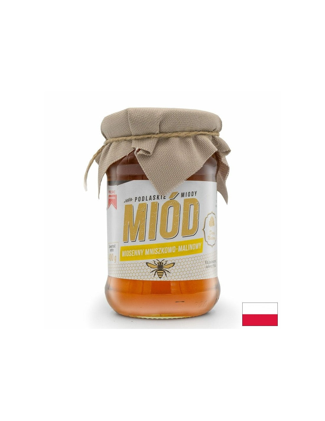 Пролетен мед от глухарче и малина 400гр <tc>Dary Natury</tc>