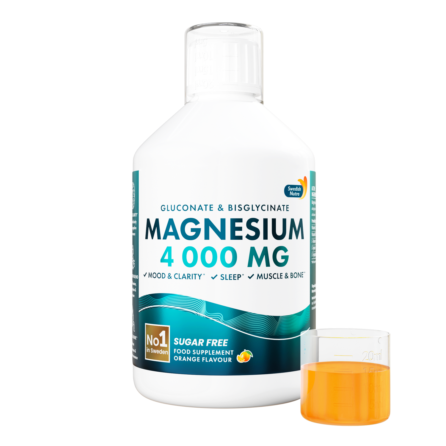 Течен Магнезий 4000 mg 2-в-1 – За фокус, сън и антистрес ефект - Nutra Best Bulgaria