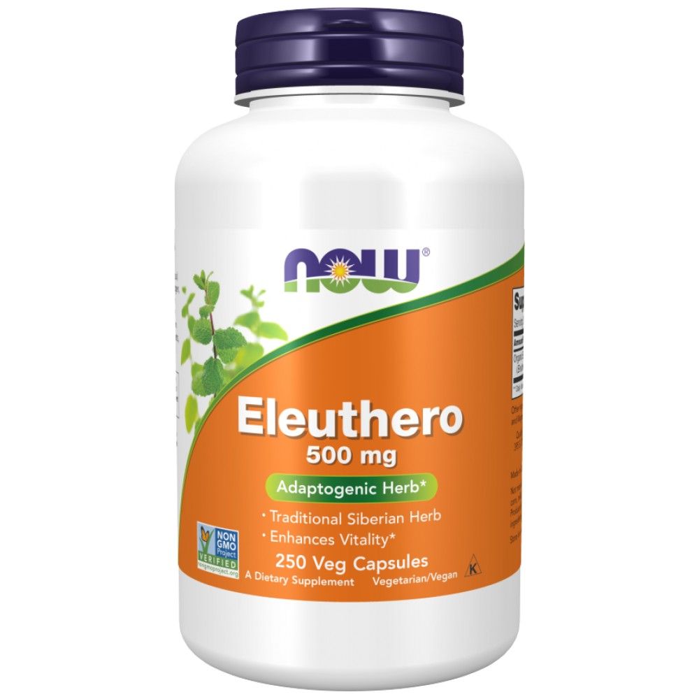 Eleuthero 500 mg | Сибирски женшен - 250 капсули