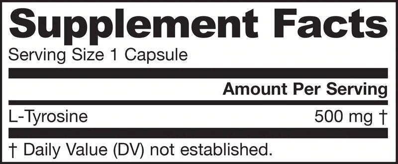 L -тирозин 500 mg - 100 капсули