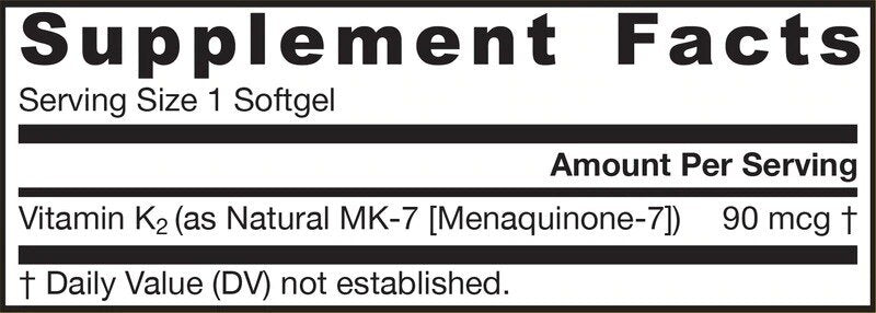 MK -7 90 MCG - 60 гел капсули