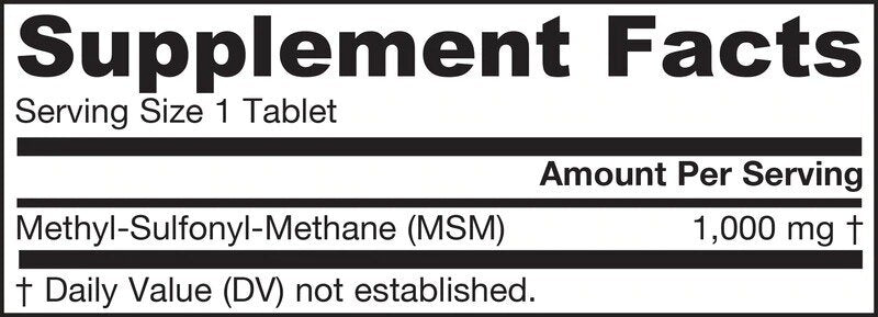 MSM 1000 mg - 120 таблетки