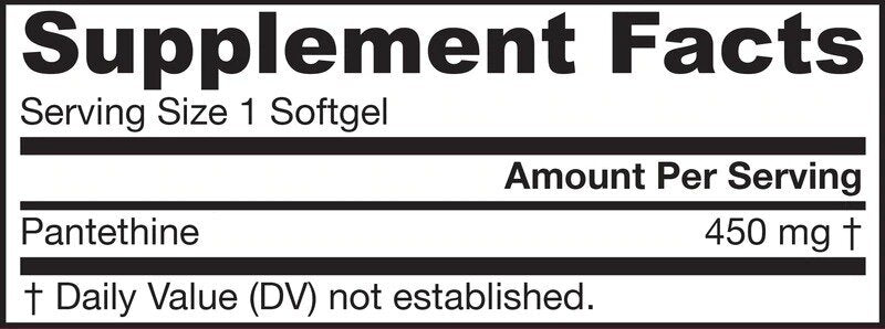 Пантетин 450 mg - 60 гел капсули