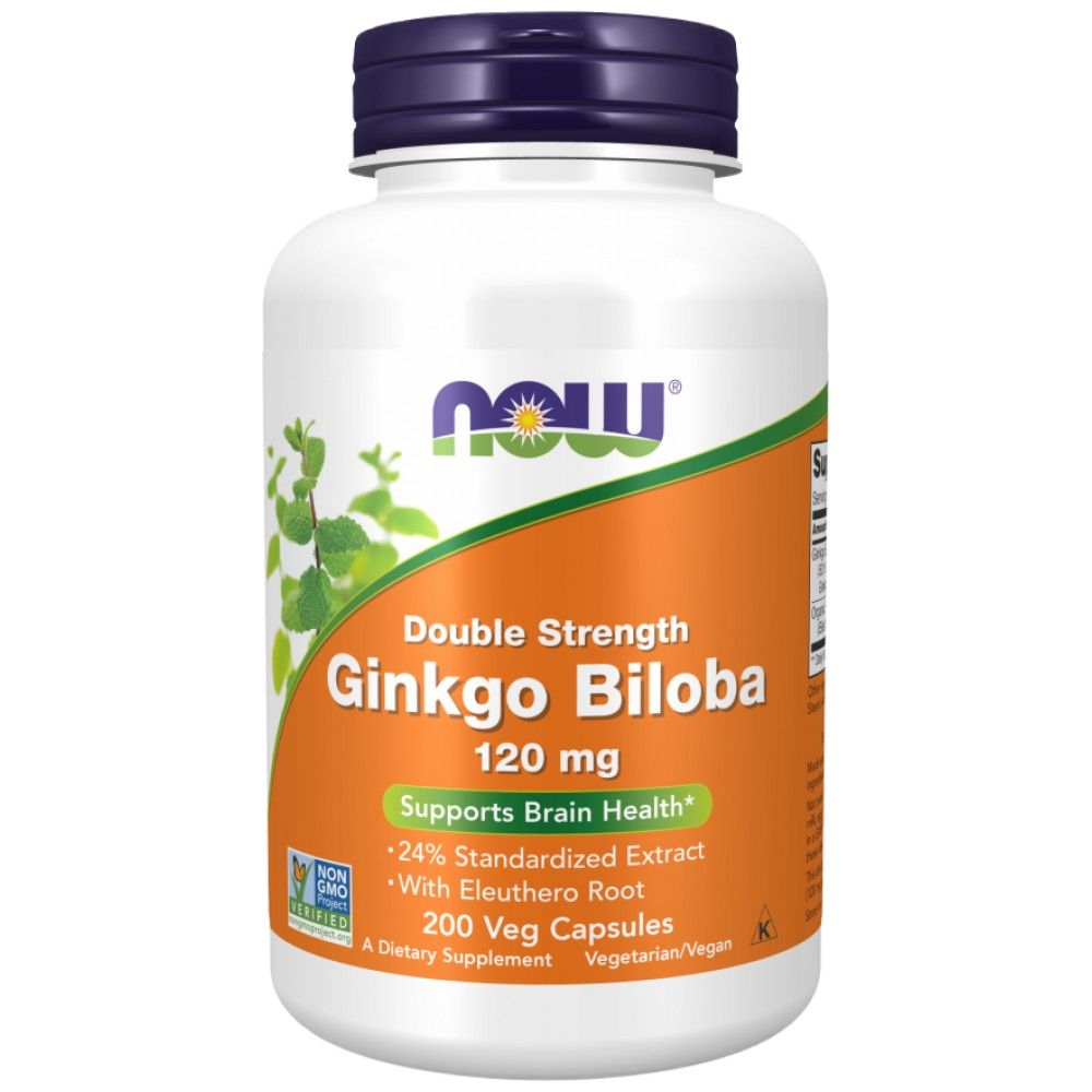Ginkgo Biloba 120 mg / двойна якост - 200 капсули