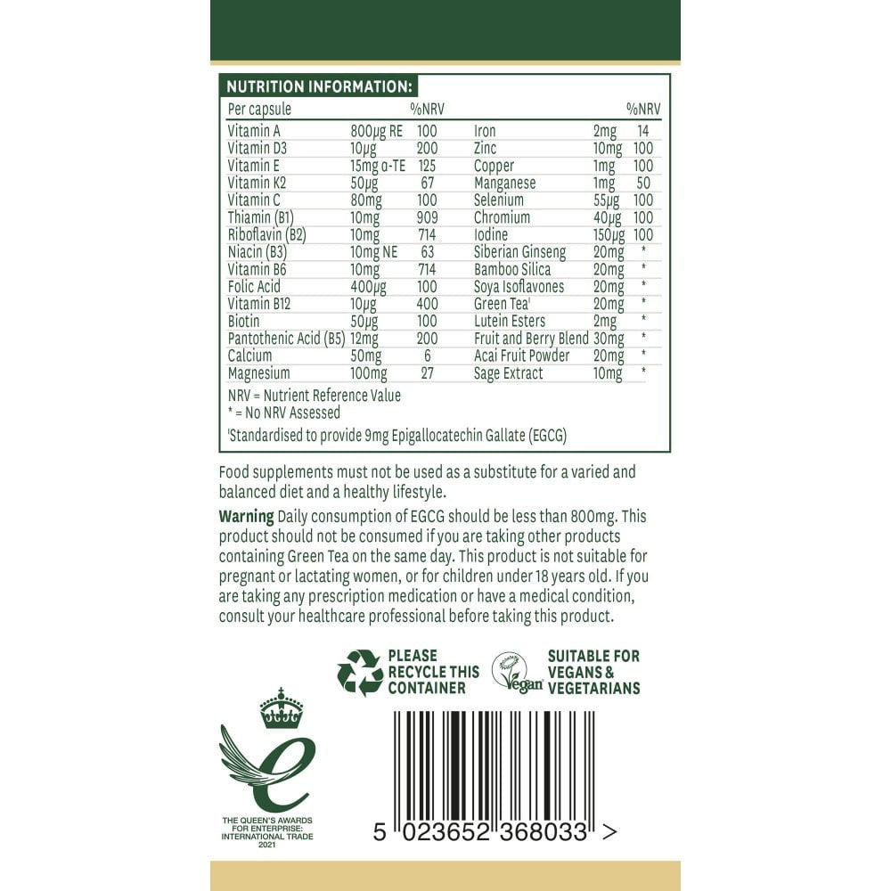 Комплекс за жени 50+ (дамски 50+ мултивитамини и минерали) 30 капсули Naturesaid