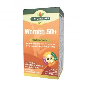 Комплекс за жени 50+ (дамски 50+ мултивитамини и минерали) 30 капсули Naturesaid
