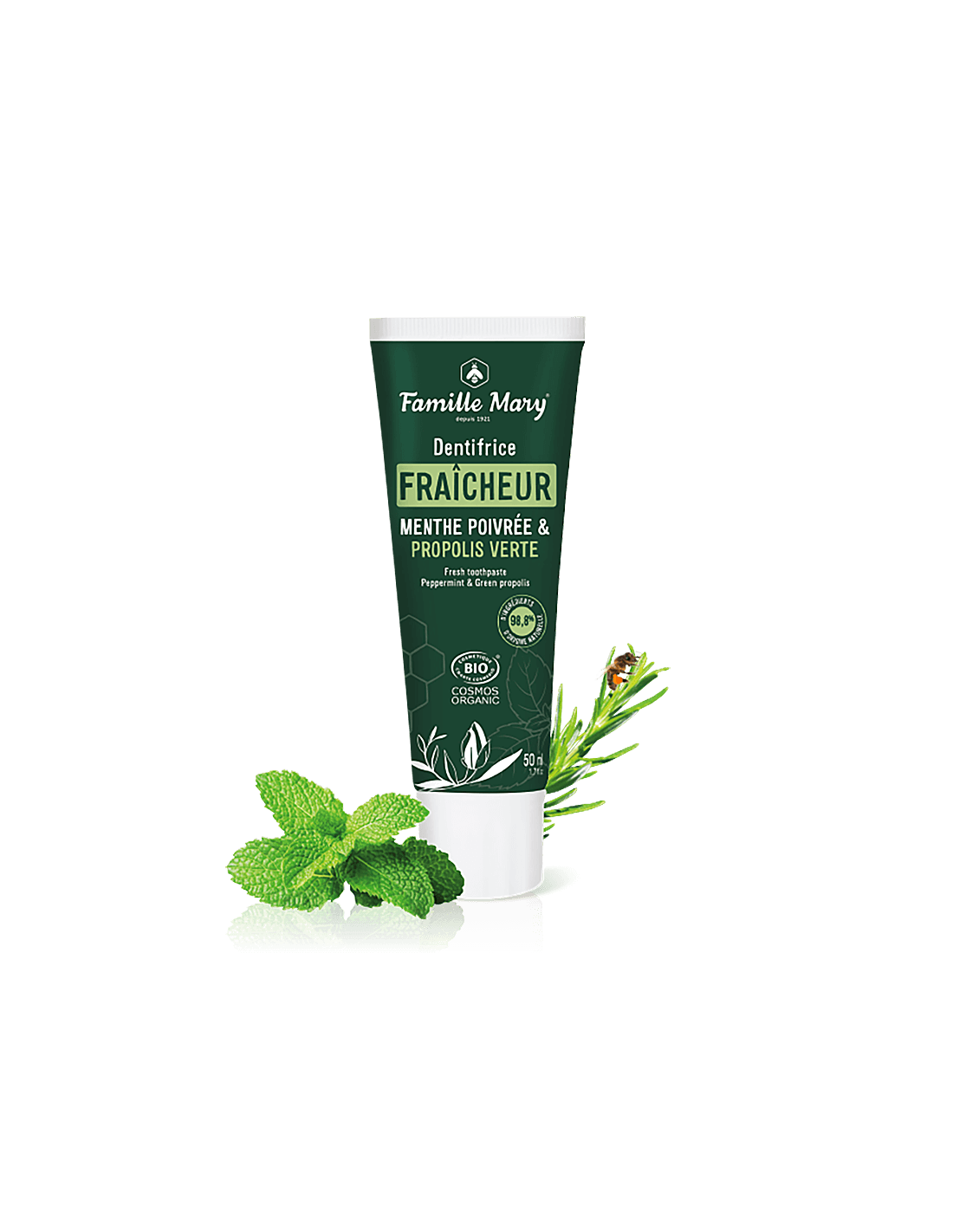 Паста за зъби с мента и зелен прополис, 50 ml