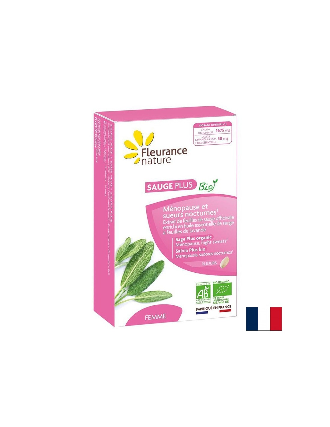 За менопауза и прекомерно изпотяване - Salvia+, 500 mg x 15 таблетки