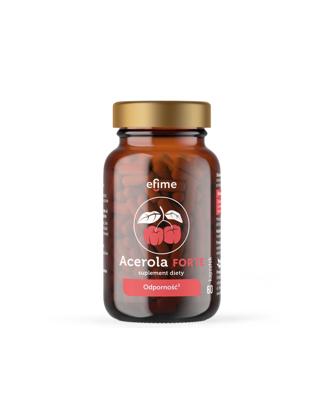 Имунитет - Acerola forte efime (естествен източник на витамин С), 500 mg x 60 капсули