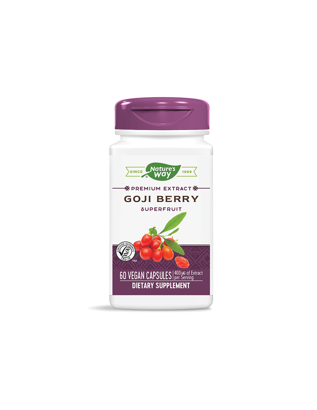 Goji Berry - Premium Extract - Имунитет и жизненост, 500 mg, 60 капсули