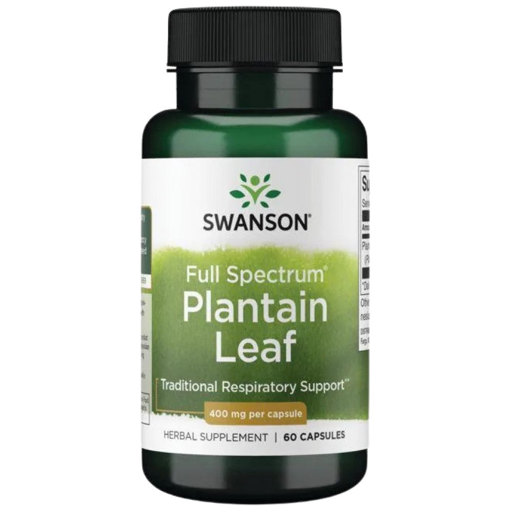 Пълен спектър Plantain Leaf 400 mg 60 капсули