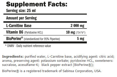 Carniline Pro Fitness 2000/480ml